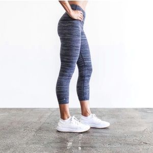 Lululemon Women's Size 4 High Rise Wunder Under Crop Leggings Inseam 21"